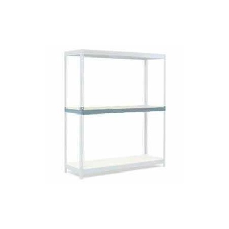 Global Equipment Additional Level For Wide Span Rack 72"Wx36"D Wood Deck 900 Lb Capacity, GRY 716636